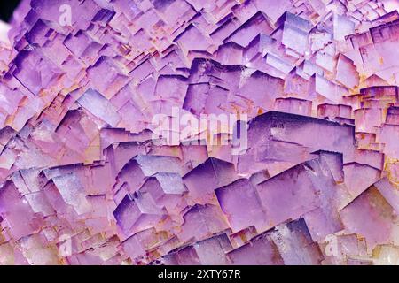 Fluorite Crystals, also Fluorspar Stock Photo