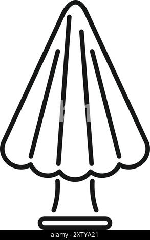 Nuclear explosion with mushroom cloud rising up from ground leaving a trail of smoke Stock Vector