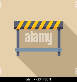 Striped barrier is blocking access with yellow and black stripes Stock ...