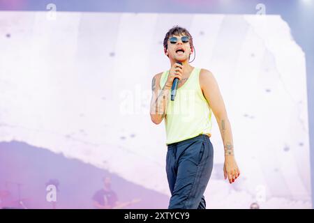 Hungary 10 August 2024 Louis Tomlinson - ex One Direction -  live at Sziget Festival in Budapest © Andrea Ripamonti / Alamy Stock Photo