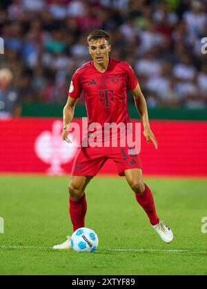 Ulm, Germany. 16th Aug, 2024. Joao Palhinha, FCB 16 in the match SSV ULM - FC BAYERN MUENCHEN DFB-Pokal, German Football Cup, 1.round on Aug 16, 2024 in Ulm, Germany. Season 2024/2025 Photographer: ddp images/star-images - DFB REGULATIONS PROHIBIT ANY USE OF PHOTOGRAPHS as IMAGE SEQUENCES and/or QUASI-VIDEO - Credit: ddp media GmbH/Alamy Live News Stock Photo