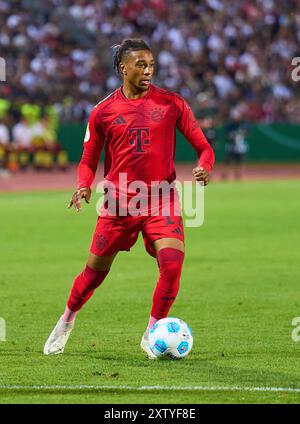 Ulm, Germany. 16th Aug, 2024. Michael Olise (FCB 17) in the match SSV ULM - FC BAYERN MUENCHEN DFB-Pokal, German Football Cup, 1.round on Aug 16, 2024 in Ulm, Germany. Season 2024/2025 Photographer: ddp images/star-images - DFB REGULATIONS PROHIBIT ANY USE OF PHOTOGRAPHS as IMAGE SEQUENCES and/or QUASI-VIDEO - Credit: ddp media GmbH/Alamy Live News Stock Photo