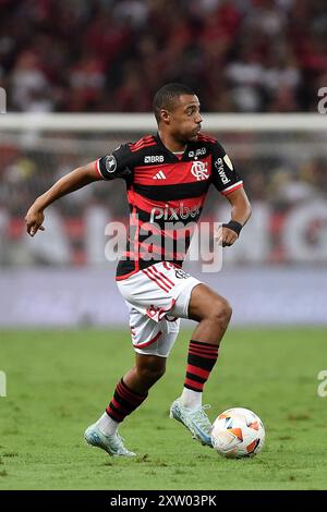 Rio de Janeiro, Brazil, August 15, 2024. Football match between Flamengo vs Bolivar, for the Copa Conmebol Libertadores, at the Maracanã stadium. Stock Photo