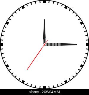 Wall Clock icon, Time clock, Clock silhouette, clock icon Background Stock Vector