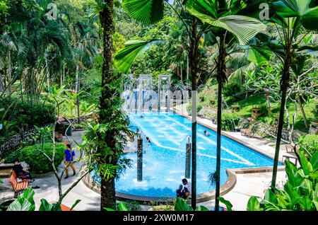 Swimming pool at The Penang Municipal Park or Youth Park in George Town, Penang, Malaysia Stock Photo