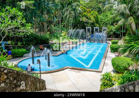 Swimming pool at The Penang Municipal Park or Youth Park in George Town, Penang, Malaysia Stock Photo