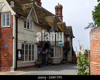 ORFORD, SUFFOLK, UK - JULY 15, 2024:  Exterior view of the Crown and Castle pub in the village Stock Photo