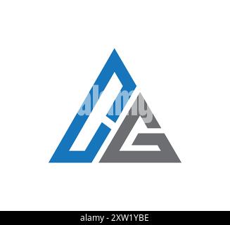 initial cg letter logo design vector, cg logo, cg icon, cg symbol, cg initial, cg letter, cg vector, gc logo, gc letter, gc icon, gc symbol, gc vector Stock Vector