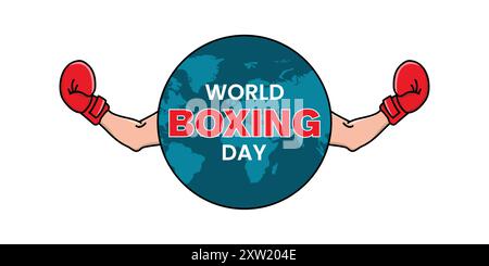 World Boxing Day Banner, Poster, Background Stock Vector