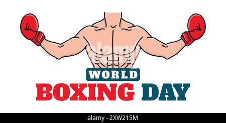 World Boxing Day Banner, Poster, Background Stock Vector
