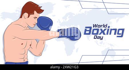 World Boxing Day Banner, Poster, Background Stock Vector
