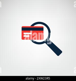 Search for Victims - Internet Phishing, Bank Account Hacking Attempt During Online Payment with Credit Card - Cyber Crime and Network Security Vector Stock Vector