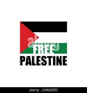Free Palestine Design Stock Vector