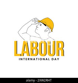 Labour International Day Creative Poster Design Stock Vector