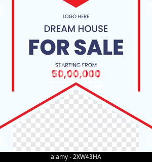 Real Estate Poster Template Stock Vector