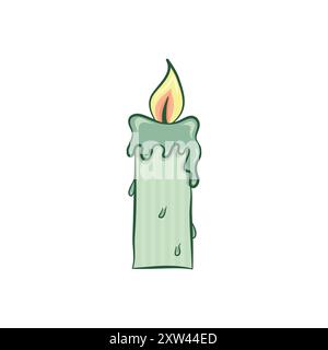 Candle isolated on white Stock Vector