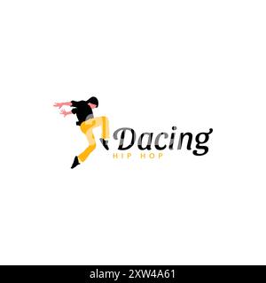 Dancing Logo design Stock Vector