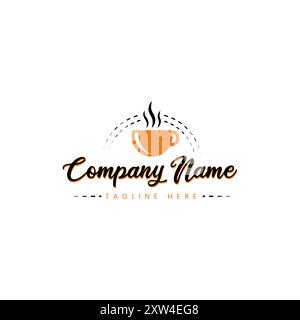 Vintage Cafe Logo design template Stock Vector