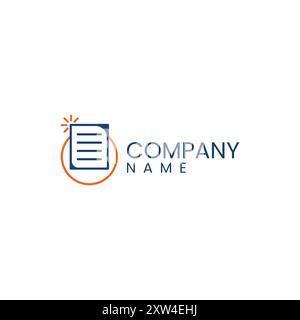 Informative Globe Logo Design - Worldwide Knowledge Corporate Branding Stock Vector