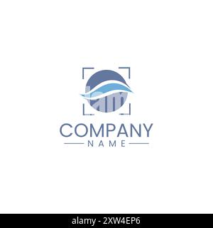 Elegant Wind Swirl Logo Design - Professional Branding Icon for Businesses Stock Vector