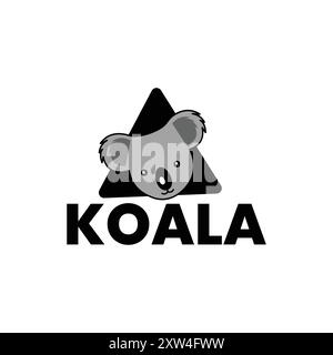 Koala Logo design Stock Vector