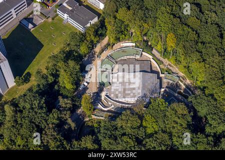 Luftbild, Zoo Dortmund mit Baustelle und Neubau Robbenanlage ...