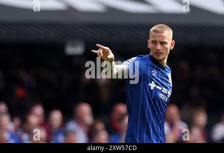 Ipswich, UK. 17th Aug, 2024. Ipswich Town's Luke Woolfenden during the Premier League match at Portman Road, Ipswich. Picture credit should read: David Klein/Sportimage Credit: Sportimage Ltd/Alamy Live News Stock Photo