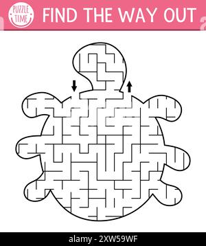 Under the sea maze for kids with turtle, whale, shark, seahorse ...