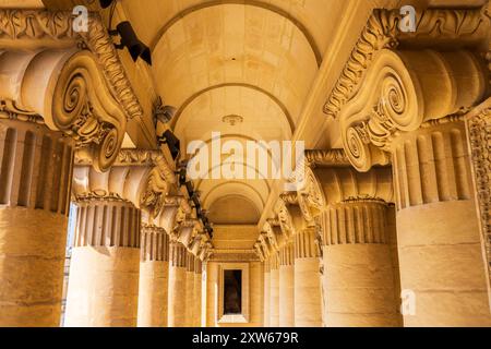 23 Mar 2023. Malta, Mosta. The Sanctuary Basilica of the Assumption of Our Lady or Rotunda of Mosta, 17th century Catholic church. Ionic columns. Stock Photo