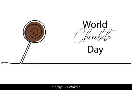 Continuous one-line drawing 4th of July Happy Independence Day single line draw vector graphic illustration Stock Vector