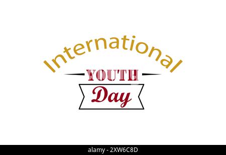 International youth day august 12 national ,International Youth Day. August 12. Holiday concept. world Stock Vector