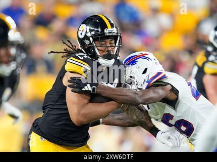 Pittsburgh, Pennsylvania, USA. 17th Aug, 2024. August 17, 2024: Cordarrelle Patterson #84 during the Pittsburgh Steelers vs Buffalo Bills at Acrisure Stadium in Pittsburgh PA. Brook Ward/AMG (Credit Image: © AMG/AMG via ZUMA Press Wire) EDITORIAL USAGE ONLY! Not for Commercial USAGE! Stock Photo