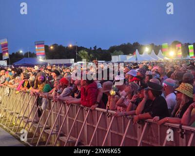 Henley-on-Thames, United Kingdom. 17th Aug, 2024. Soectators enjoyed the stars' performances on stage of Rewind South 80s Music Festival 2024. Credit: Uwe Deffner/Alamy Live News Stock Photo