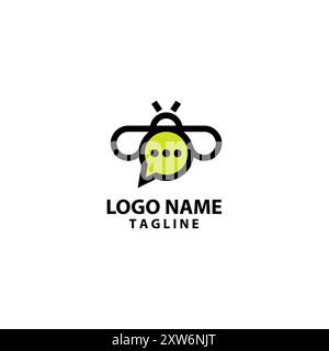 talk firefly logo design vector Stock Vector