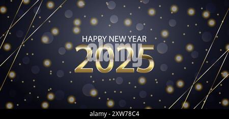 Embracing the Future Welcome 2025 with Open Arms Stock Vector
