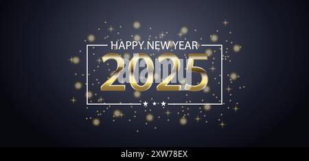Embracing the Future Welcome 2025 with Open Arms Stock Vector