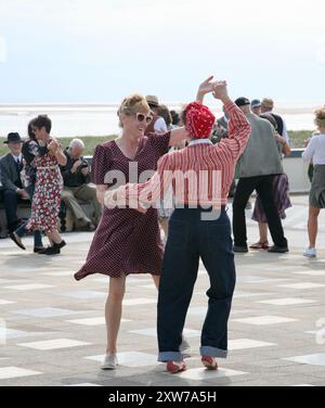 The dancers at the Mussel Tank during the Lytham 1940's Wartime ...