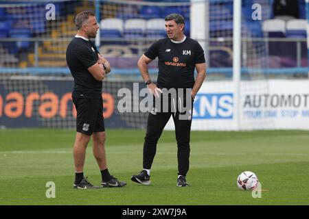 Southend United manager Kevin Maher during the Vanarama National League match between Hartlepool United and Southend United at Victoria Park, Hartlepool on Saturday 17th August 2024. (Photo: Mark Fletcher | MI News) Stock Photo