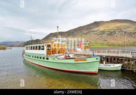 The MV Lady Wakefield pleasure boat on Ullswater, Lake District, Cumbria, UK Stock Photo