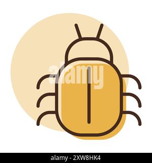 Software or program bug vector icon. Security sign. Graph symbol for your web site design, logo, app, UI Stock Vector