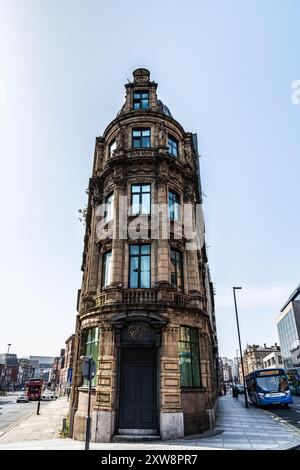 a uniquely looking building in Liverpool city centre Stock Photo