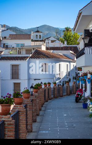 MIJAS, SPAIN - JULY 7, 2024: Charming white Spanish hill village ...