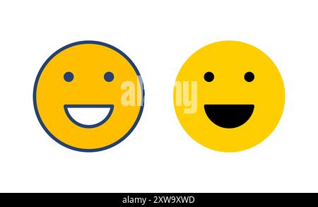smile icon vector. smile emoticon icon. feedback Stock Vector