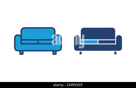 Sofa icon vector. sofa icon illustration Stock Vector