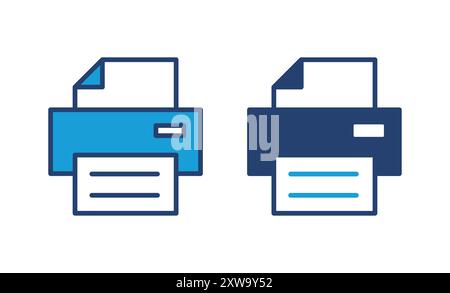 Print icon vector. printer icon vector. Stock Vector