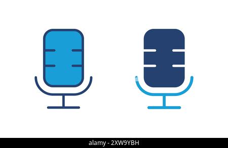 microphone icon vector. karaoke icon vector Stock Vector