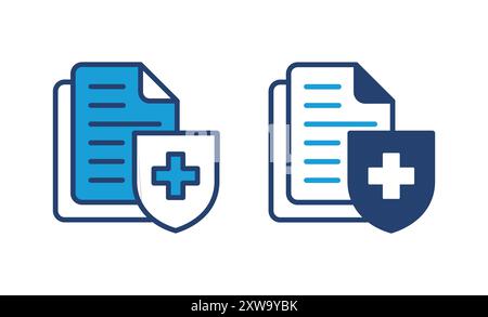 Medical insurance icon vector. health insurance icon Stock Vector