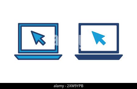 Laptop icon vector. computer icon vector Stock Vector