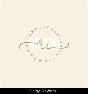 RI Initial handwriting logo vector Stock Vector Image & Art - Alamy