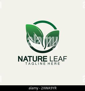 Logos of green leaf ecology nature element vector icon Stock Vector